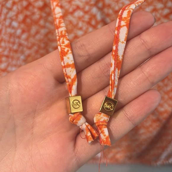 Michael Kors Orange and White Blouse - Picture 3 of 5